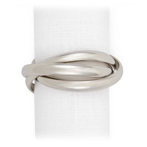 L'OBJET Three Ring Napkin Jewels Set Of 4