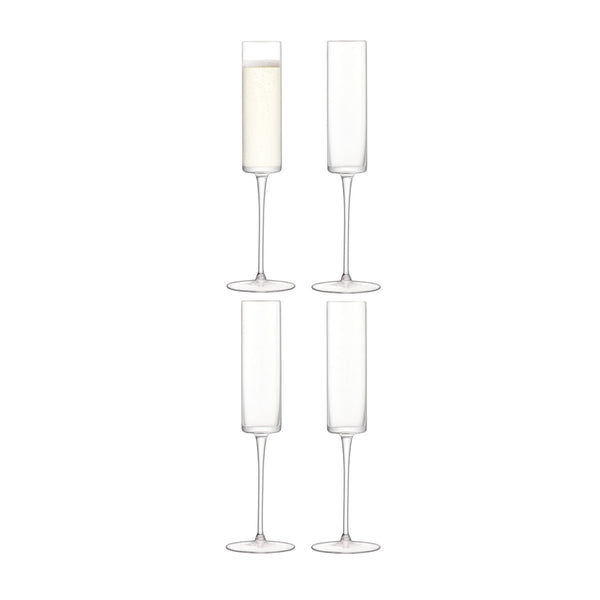 LSA INTERNATIONAL Otis Champagne Flute Set of 12 LSA INTERNATIONAL Otis Champagne Flute Set of 12