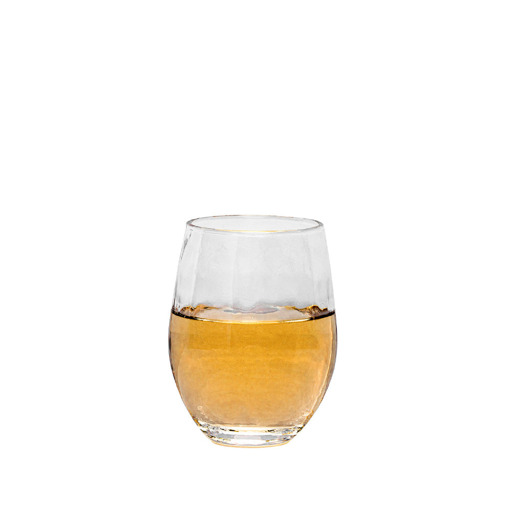 Puro Stemless White Wine Glass Set Of 4
