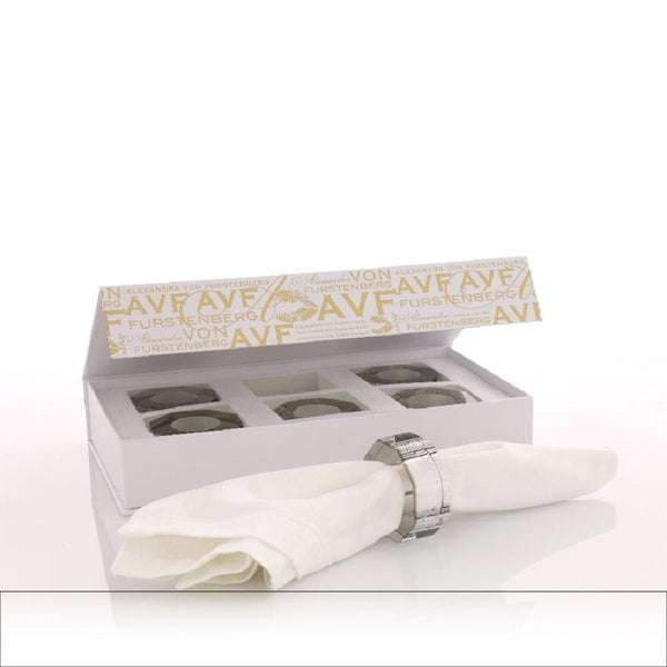 ALEXANDRA VON FURSTENBERG Bolt Dining Ring Set Of 6 ALEXANDRA VON FURSTENBERG Bolt Dining Ring Set Of 6