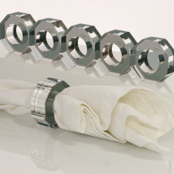 ALEXANDRA VON FURSTENBERG Bolt Dining Ring Set Of 6 ALEXANDRA VON FURSTENBERG Bolt Dining Ring Set Of 6