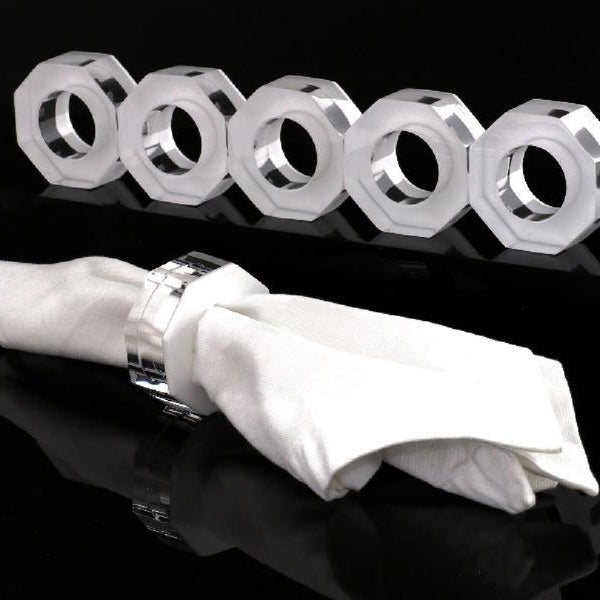 ALEXANDRA VON FURSTENBERG Bolt Dining Ring Set Of 6 ALEXANDRA VON FURSTENBERG Bolt Dining Ring Set Of 6