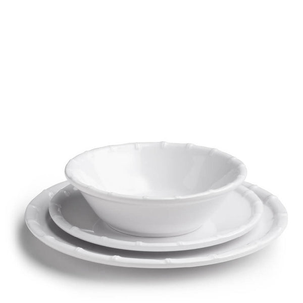 Q SQUARED Zen Bamboo White Melamine Personal Bowl Set Of 4 Q SQUARED Zen Bamboo White Melamine Personal Bowl Set Of 4
