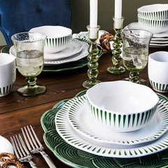 Juliska Sitio Stripe 16-Piece Place Setting Basil
