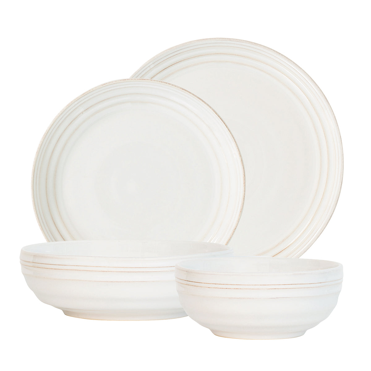 Juliska Bilbao 4pc Place Setting Whitewash