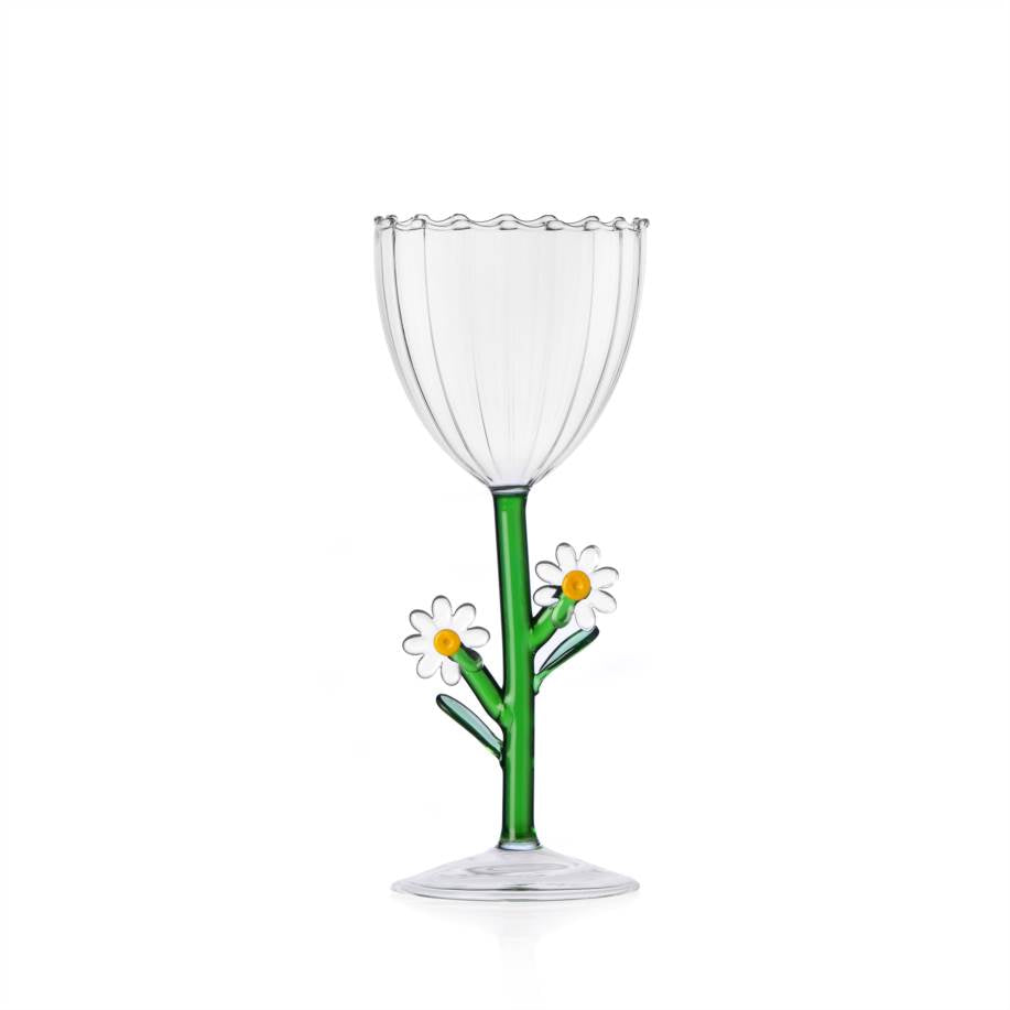 Ichendorf Botanica Optic Stemmed Glass, Daisy