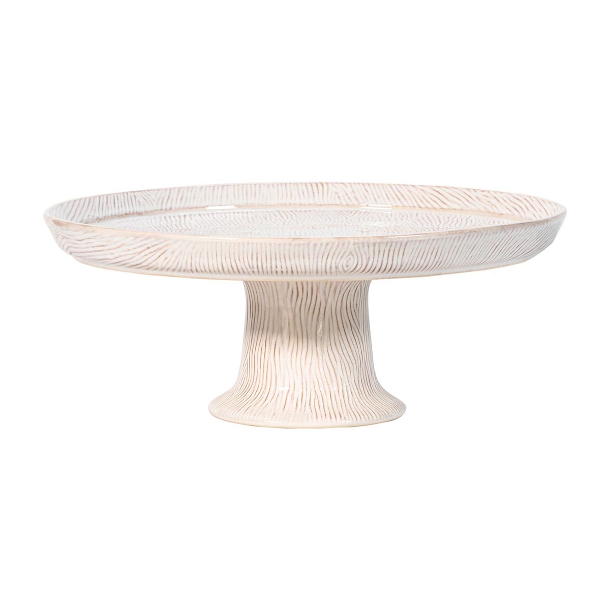 Juliska Blenheim Oak Cake Stand Whitewash