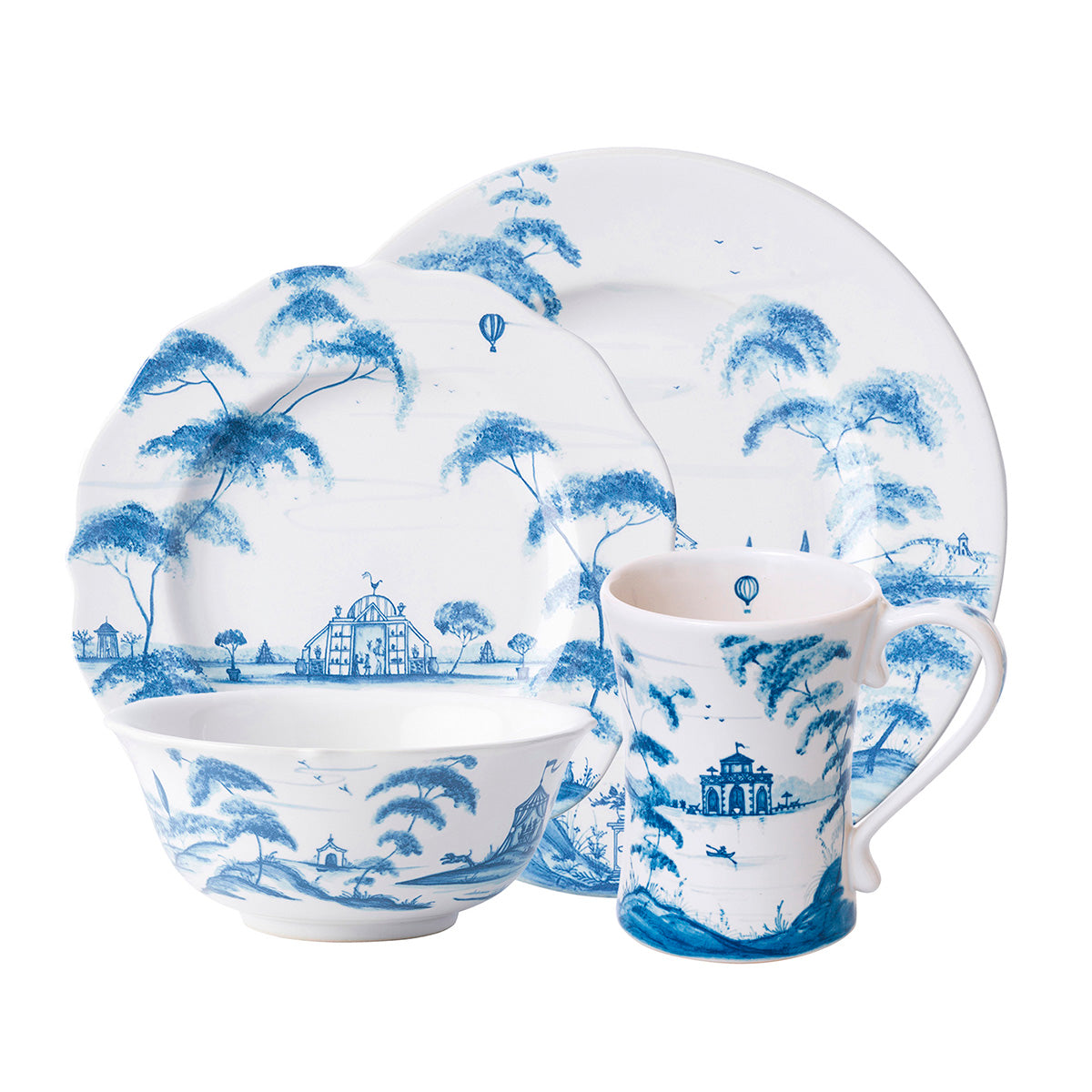 Juliska Country Estate 4pc Place Setting Delft Blue