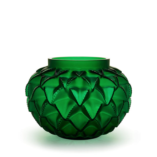 Lalique Languedoc Vase Medium Green