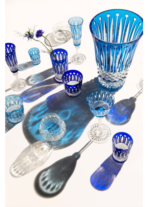 Saint Louis Sky Blue Small Cylindrical Tumbler