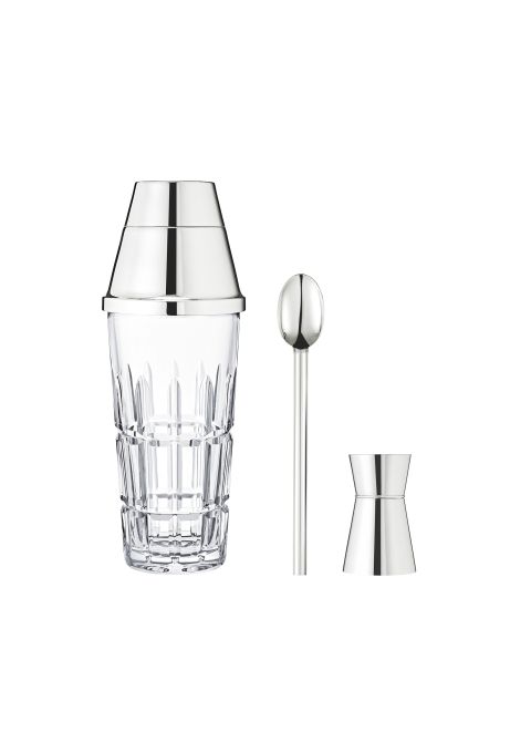 Saint Louis Manhattan Mixology Set – Crystal Cocktail Set with Shaker, Jigger & Spoon