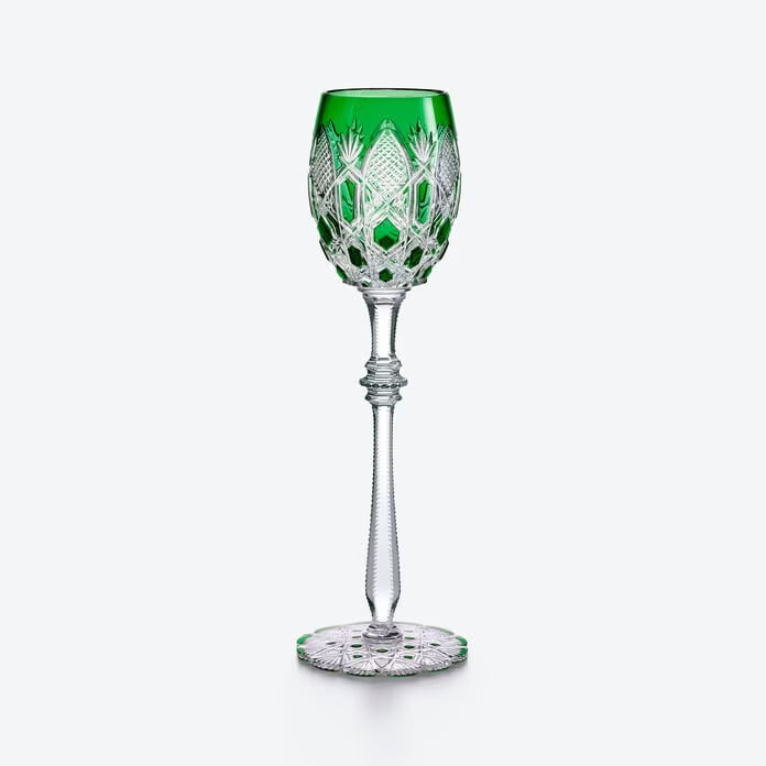 Baccarat Tsar Wine Glass Green
