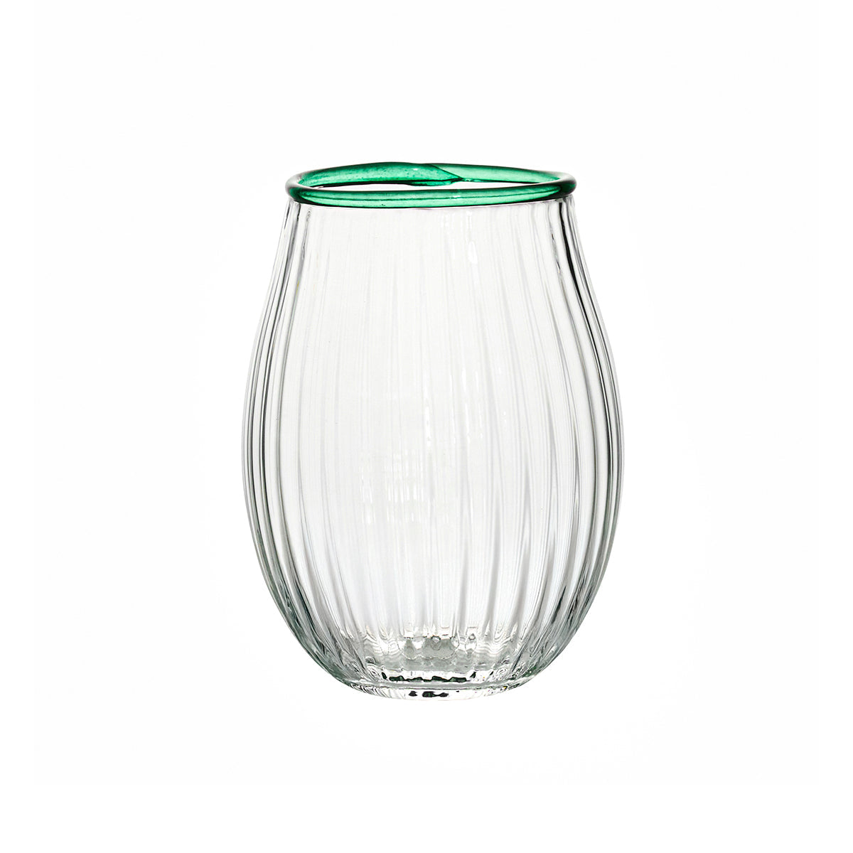 Juliska Nell Stemless Wine Glass Set, close-up detail
