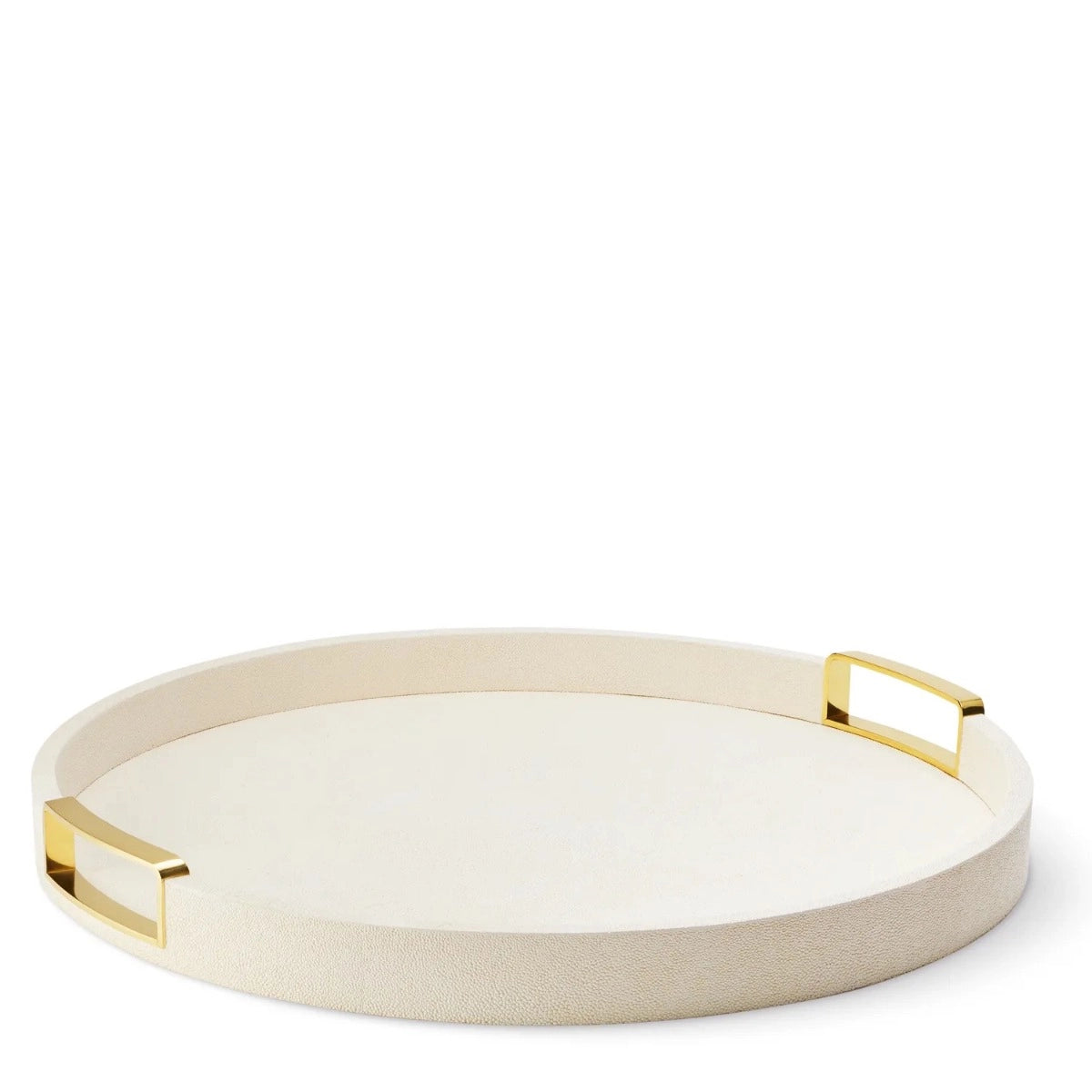 Aerin Carina Shagreen Small Round Tray