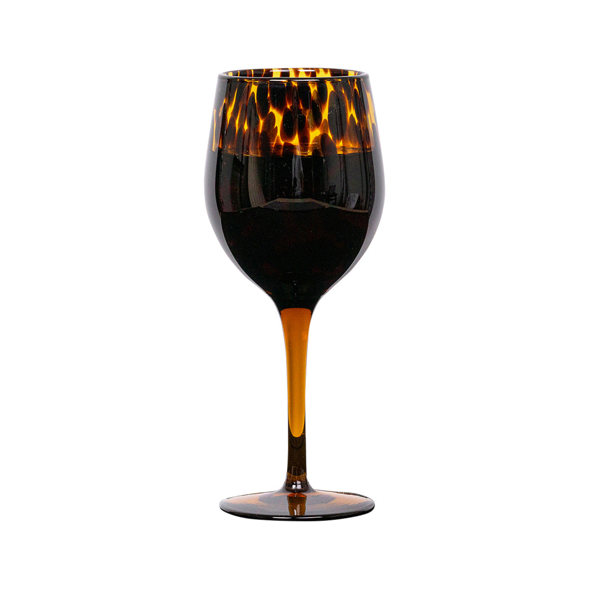 Puro Wine Glass Tortoiseshell, detail view