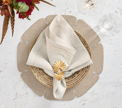 Kim Seybert Classic Napkin in Elephant, Set of 4