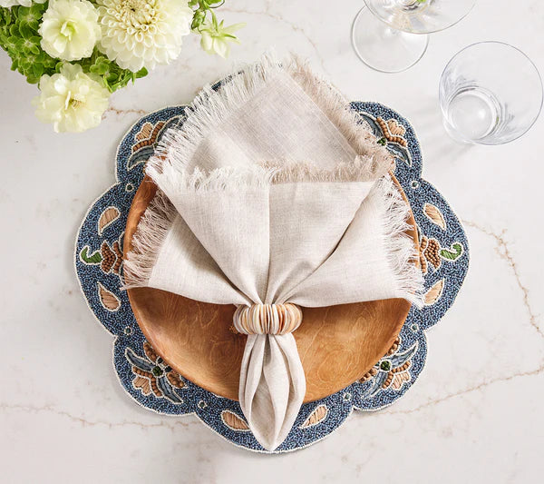 Kim Seybert Terraza Placemat in Blue & Multi, Set of 2