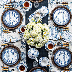 Juliska Country Estate 4pc Place Setting Delft Blue, styled table setting