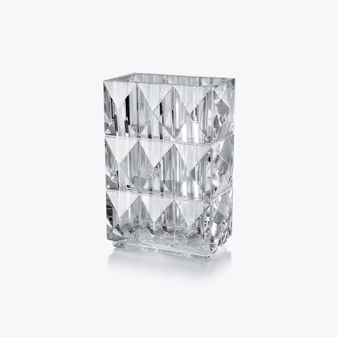 Baccarat Louxor Rectangular Vase Clear