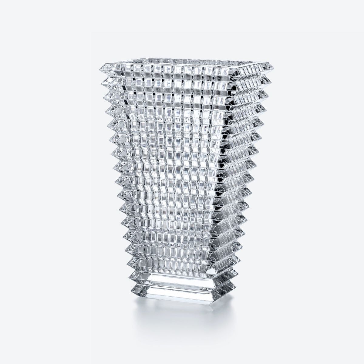 Baccarat Eye Rectangular Vase Large, Clear