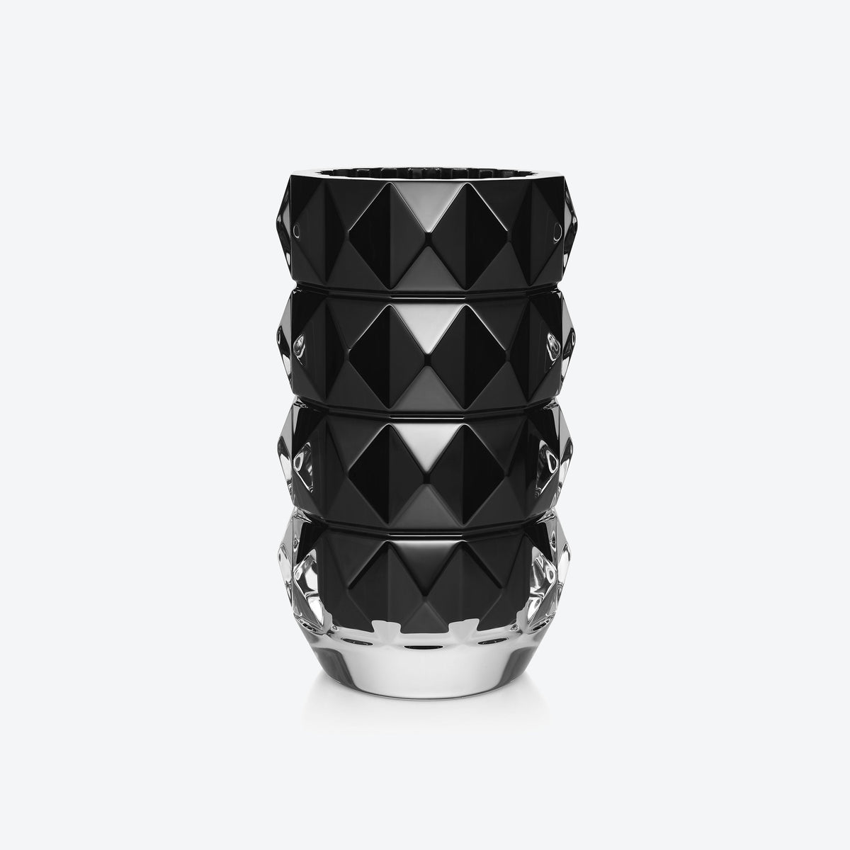 Baccarat Louxor Round Tall Vase, Black
