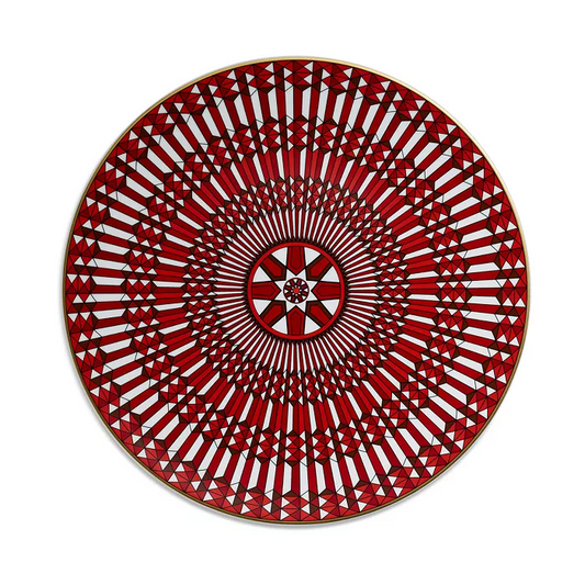 Arcadia Charger Plate Red