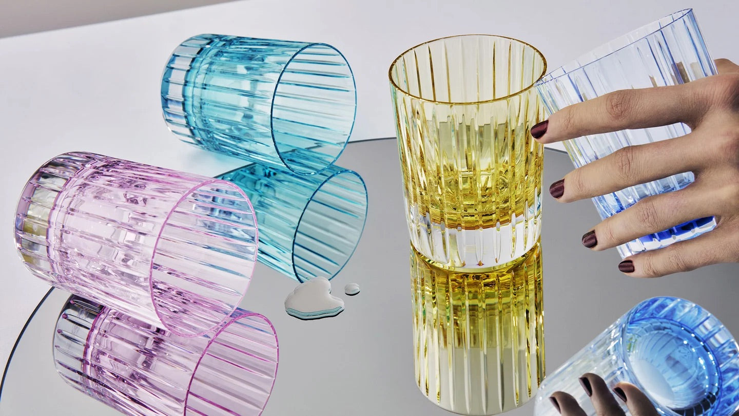 Baccarat Harmonie Tumblers Colors of Joy Pastel – Set of 4 Crystal Glasses