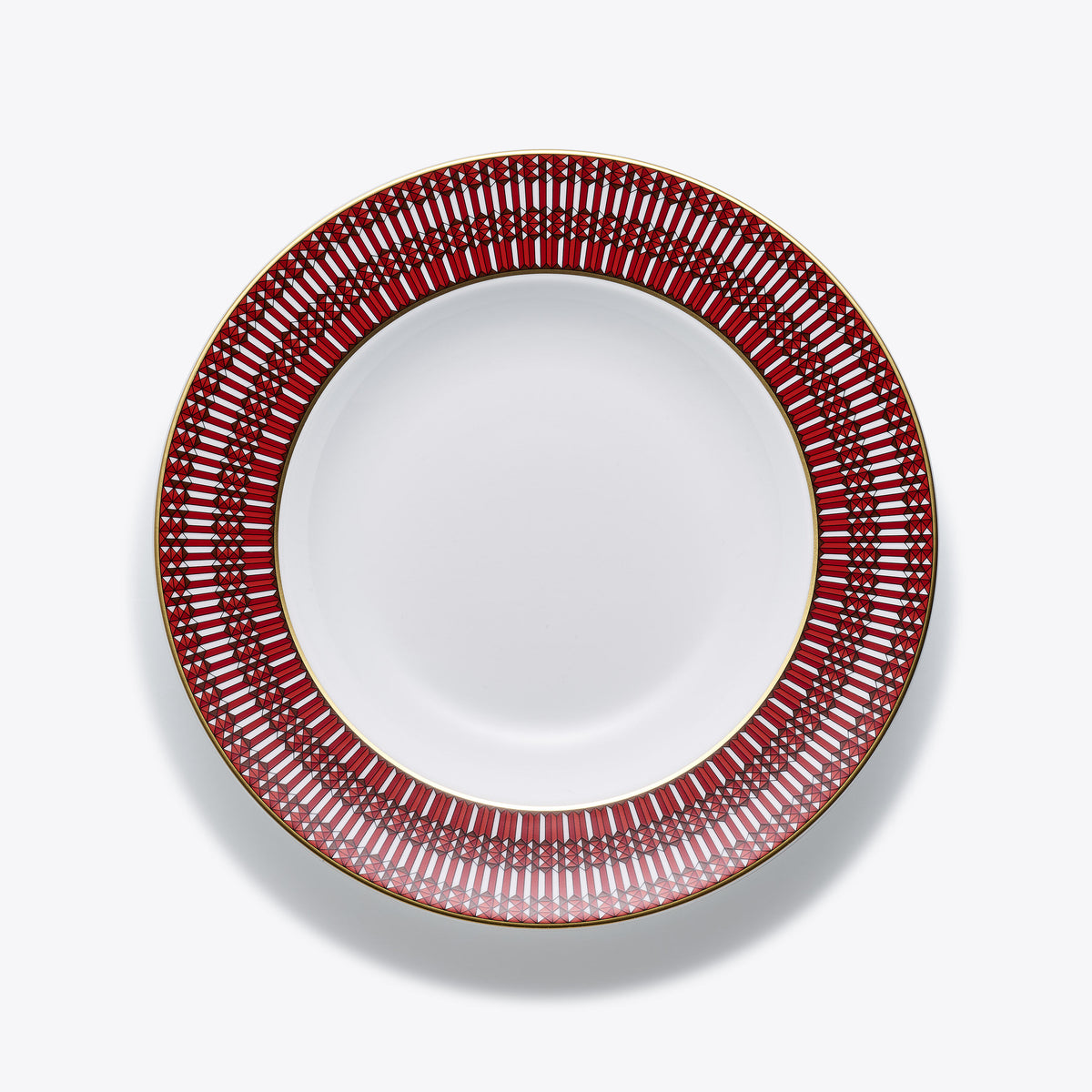 Baccarat Arcadia Soup Plate S/2, Red