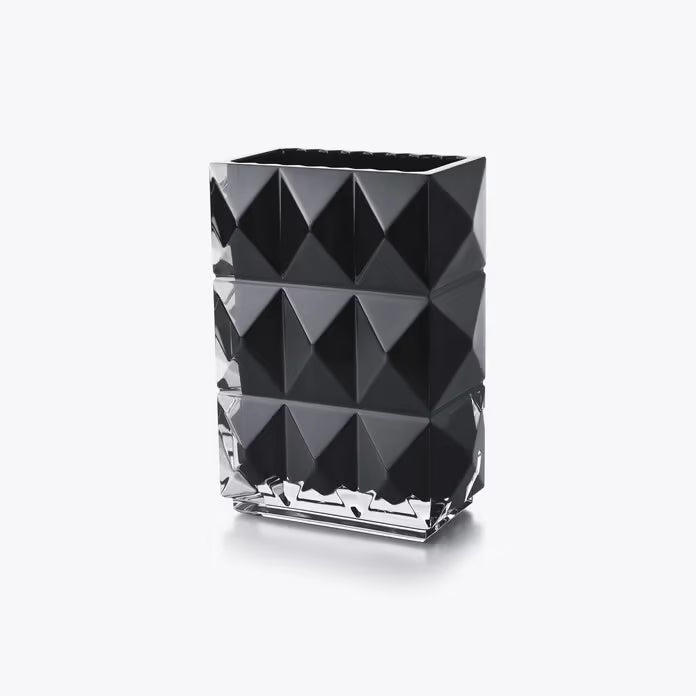Baccarat Louxor Rectangular Vase Black