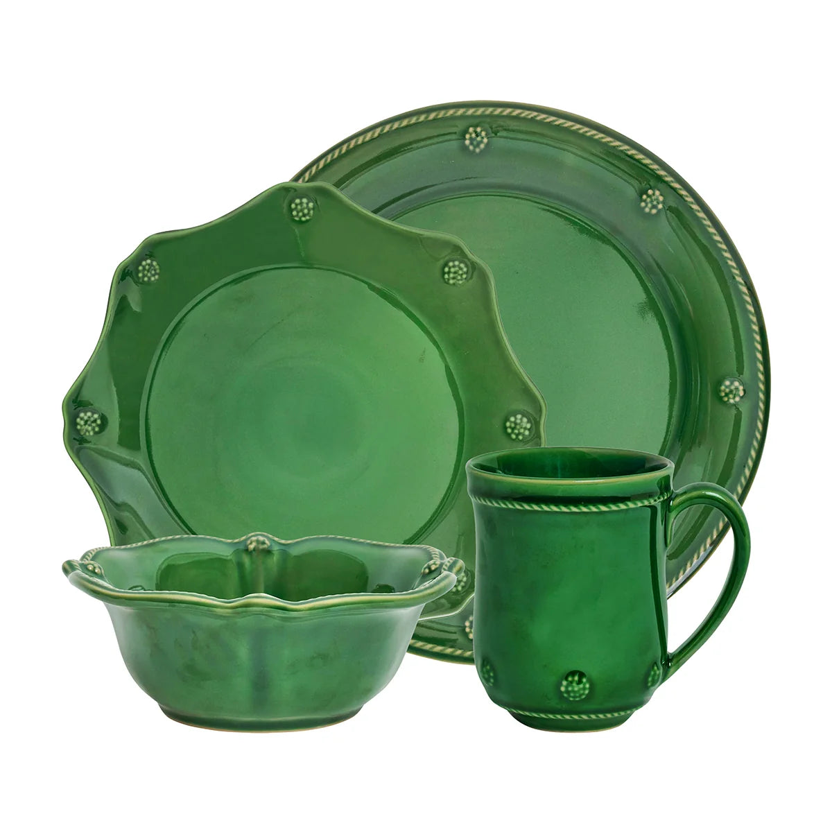 Juliska Berry & Thread 4-Piece Place Setting Basil