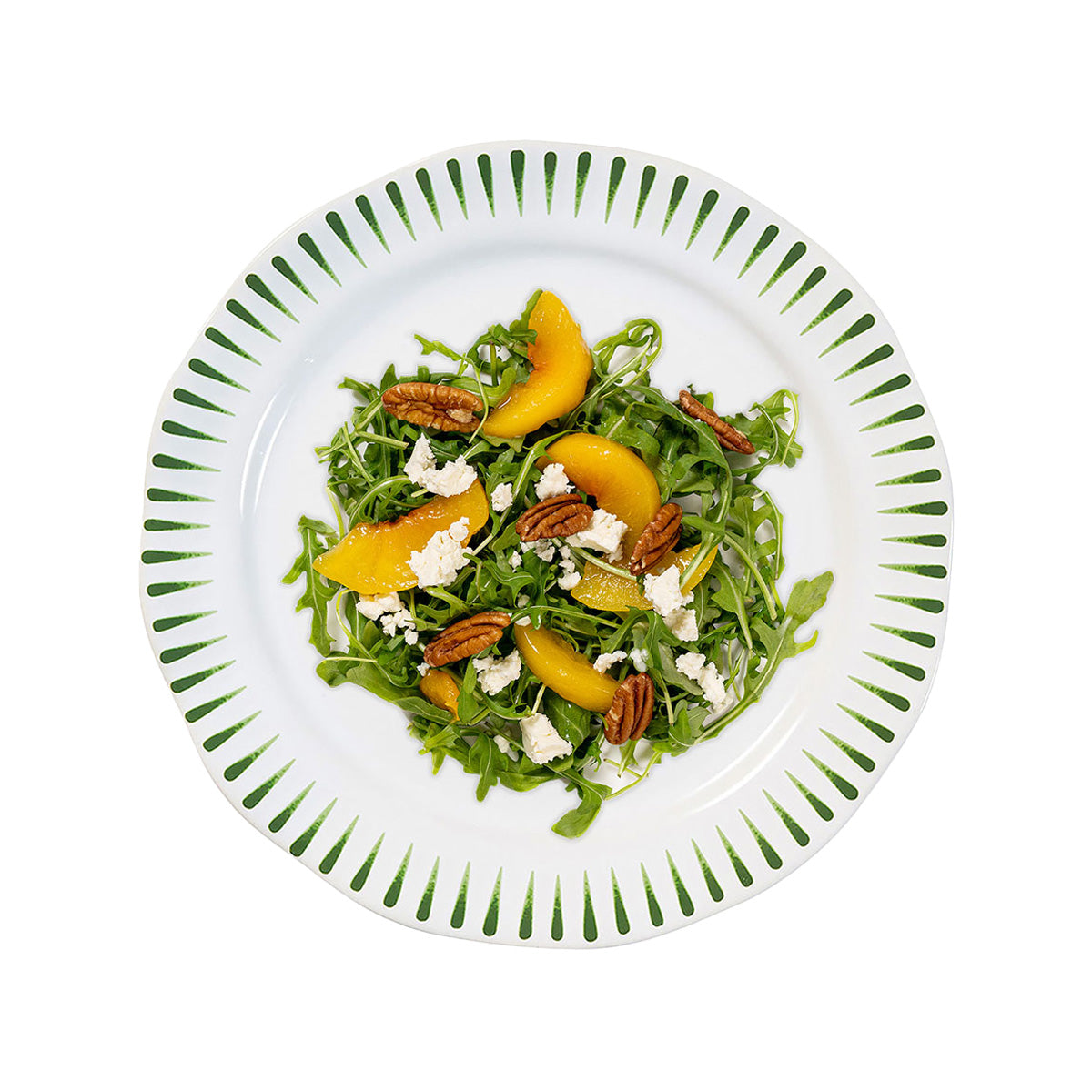 Juliska Sitio Stripe Salad Plate, styled table setting