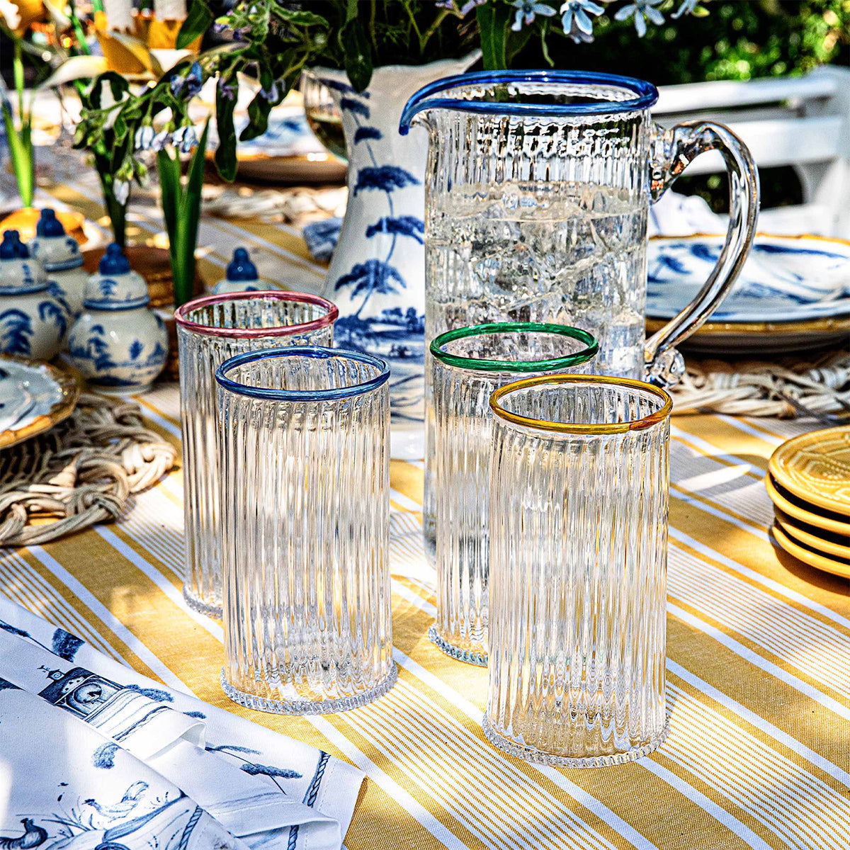 Juliska Nell Highball Set, lifestyle setting