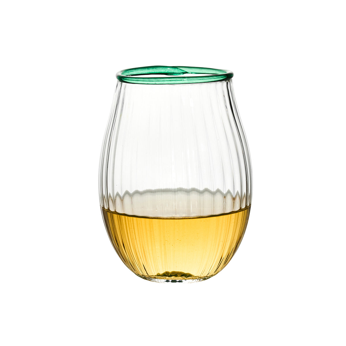 Juliska Nell Stemless Wine Glass, styled table setting