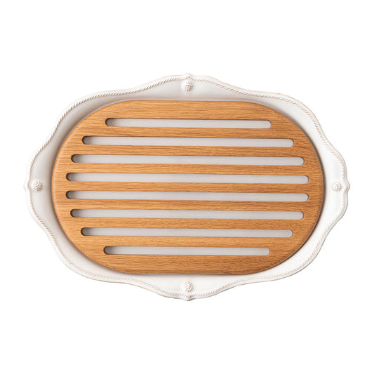 Juliska Berry & Thread Challah Board - Whitewash
