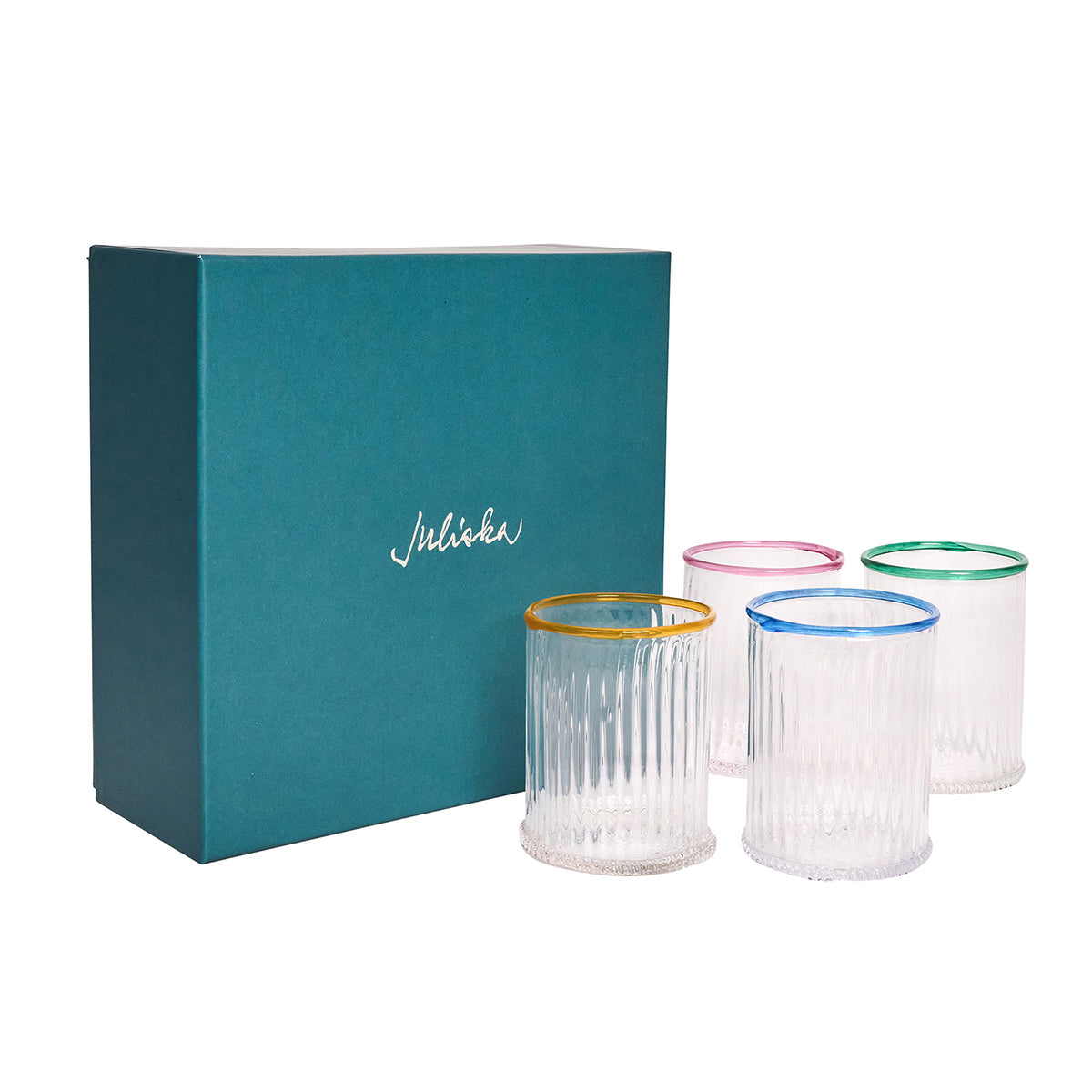 Juliska Nell Double Old Fashioned Set, styled table setting