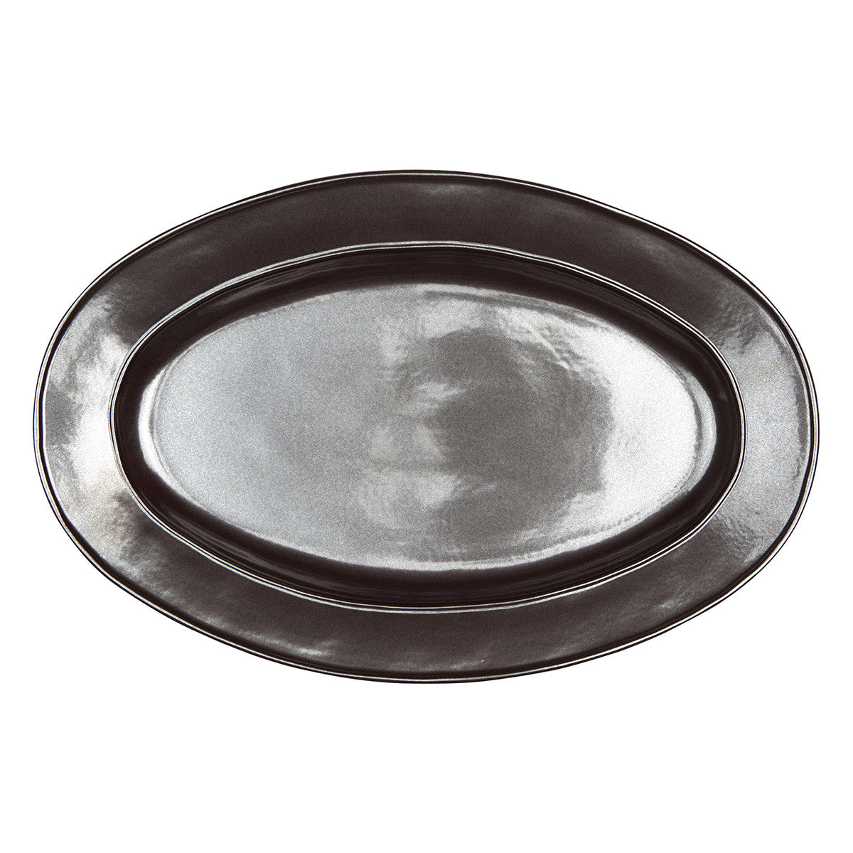 Juliska Pewter Stoneware 15 in Oval Platter