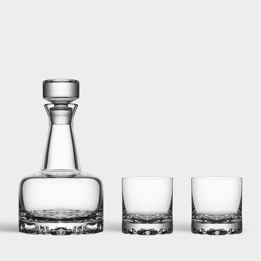 Erik 3 Piece Set decanter and DOF glasses