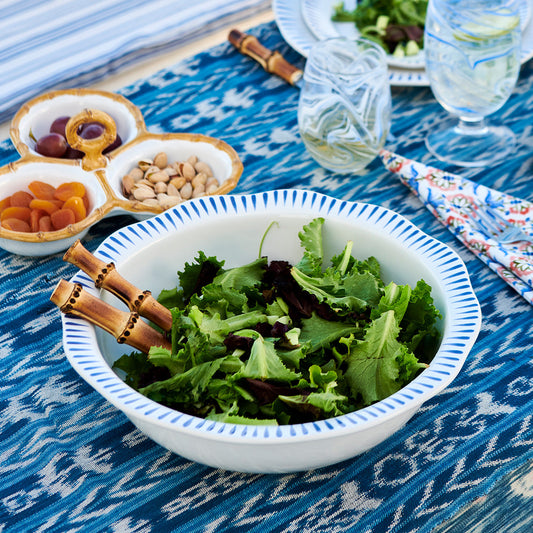 Juliska Sitio Stripe 12" Serving Bowl Delft Blue