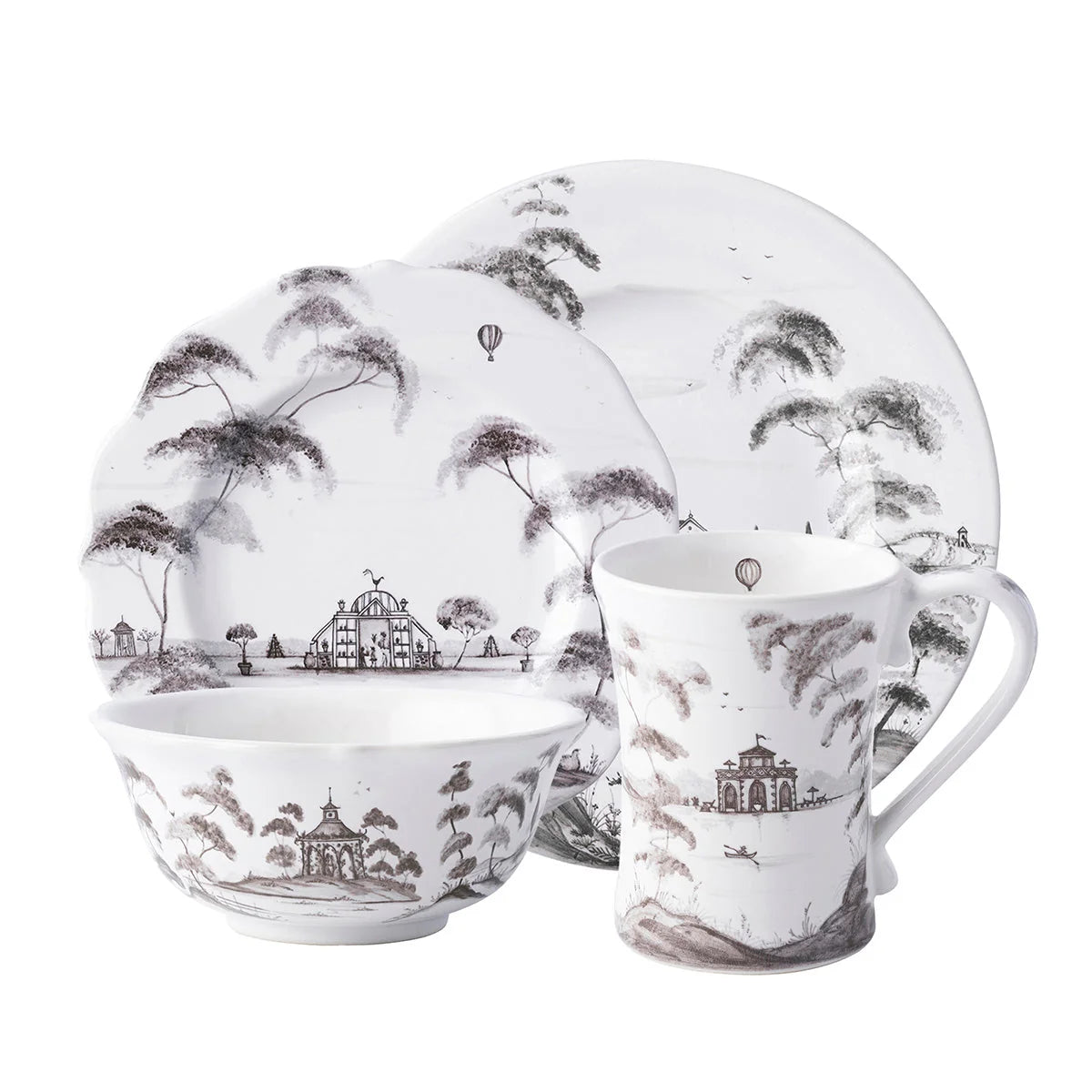 Juliska Country Estate 4-Piece Place Setting Flint Grey