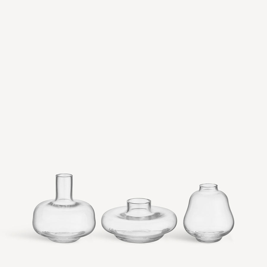 Kappa Vases Clear Mini 3-Pack - 1