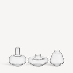 Kosta Boda Kappa Vases Clear Mini 3-Pack