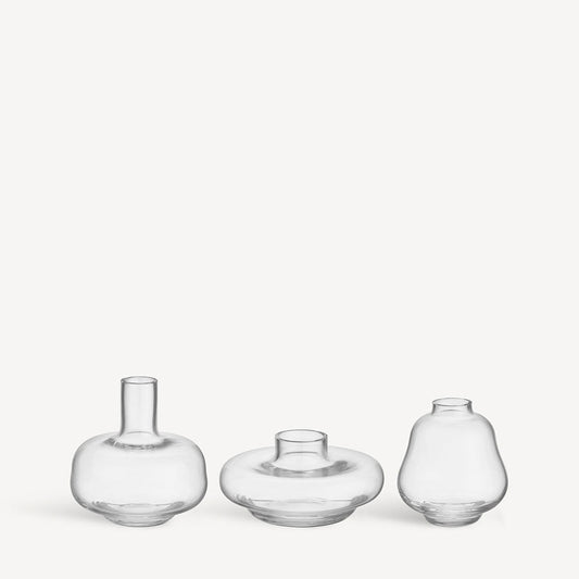 Kappa Vases Clear Mini 3-Pack - 1