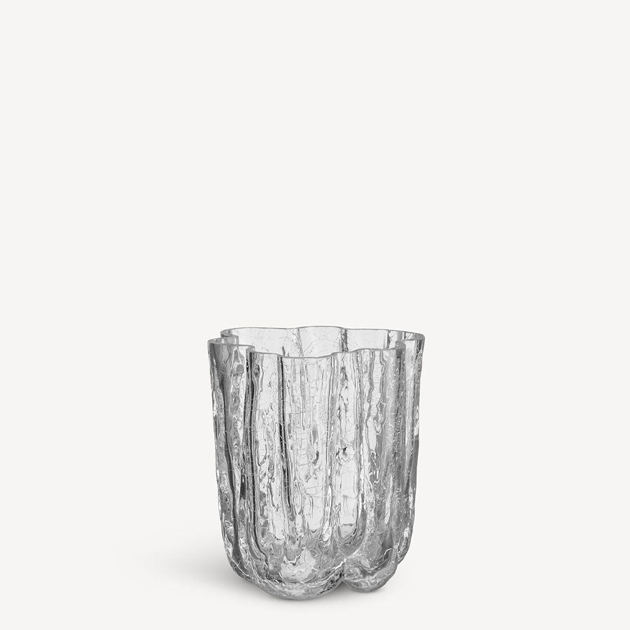 Crackle Vase - Small - Clear - 1