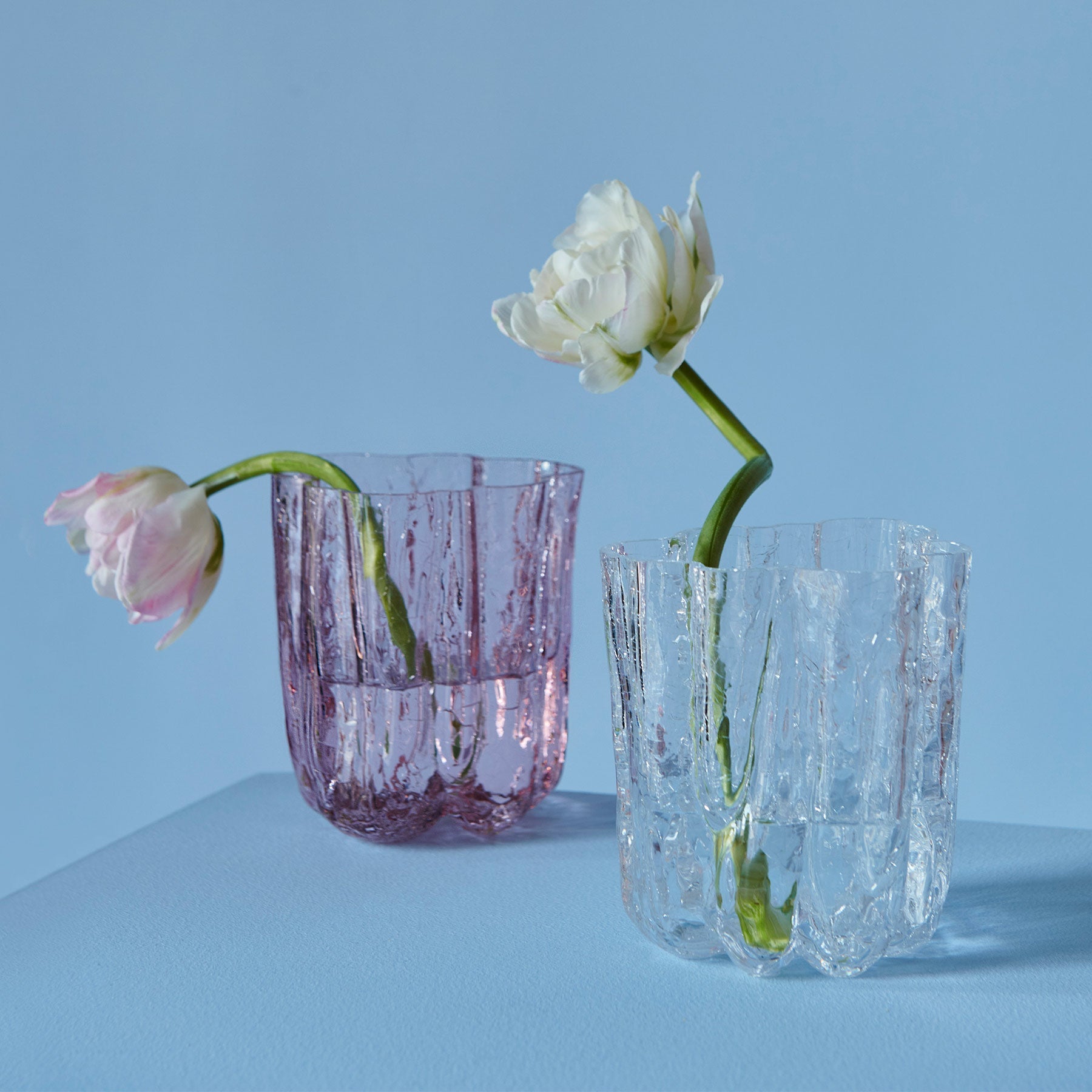 Crackle Vase - Small - Pink - 2