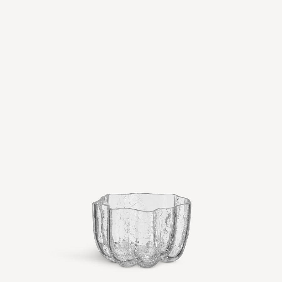 Crackle Bowl/Votive - Clear - 1