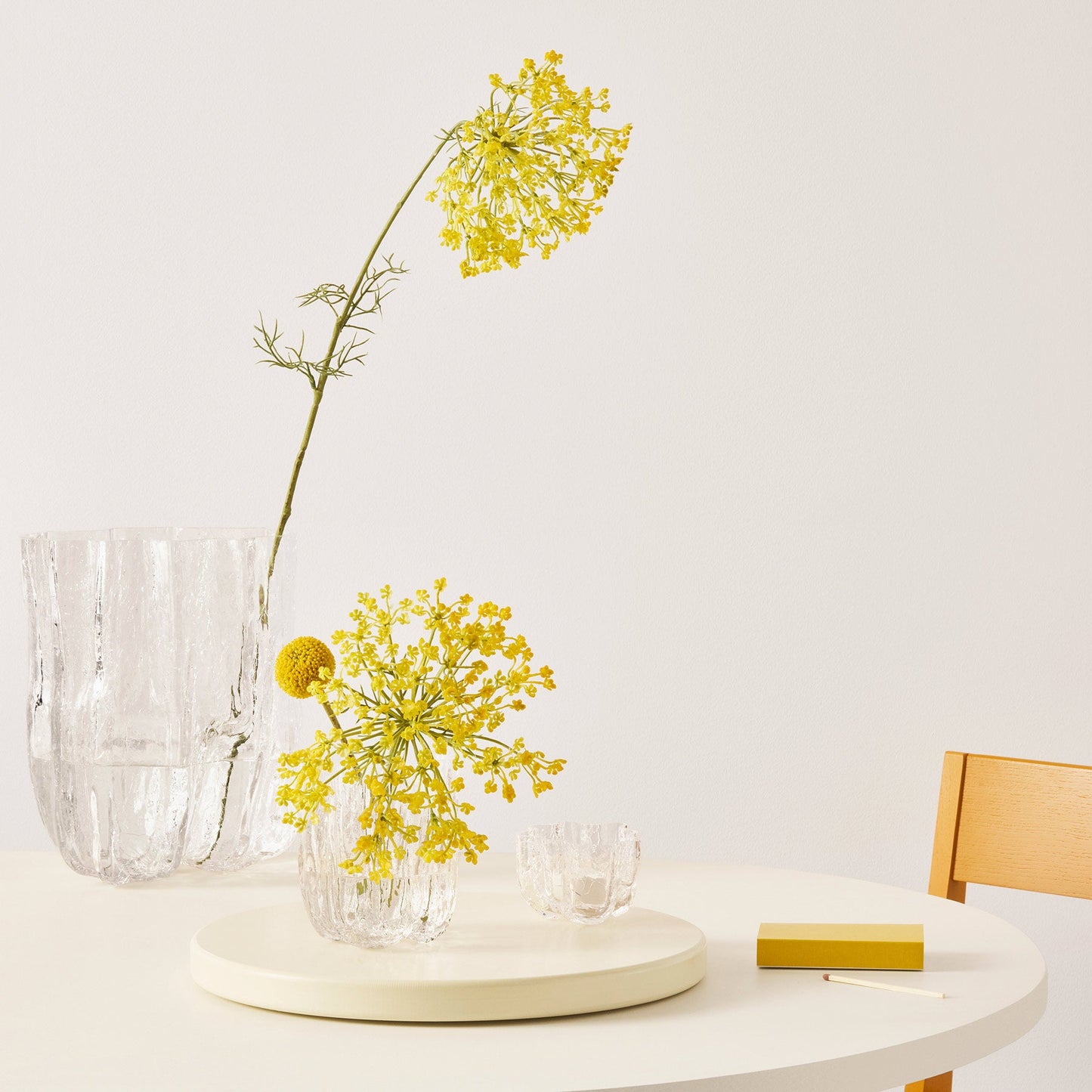 Crackle Bowl/Votive - Clear - 2
