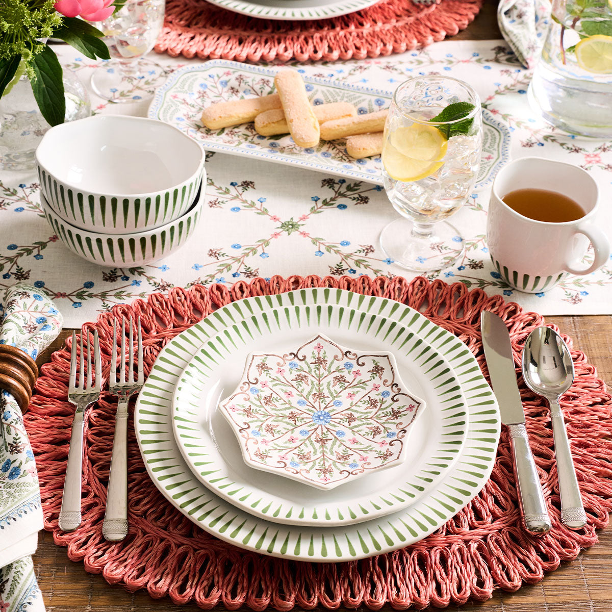Juliska Sitio Stripe Dinner Plate, alternate angle
