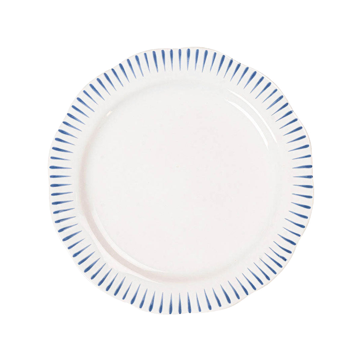Juliska Sitio Stripe 4pc Place Setting Delft Blue, lifestyle setting