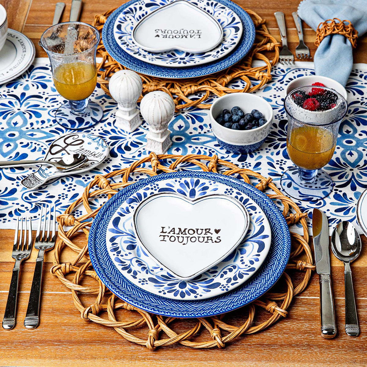 Juliska Le Panier Place Setting, detail view