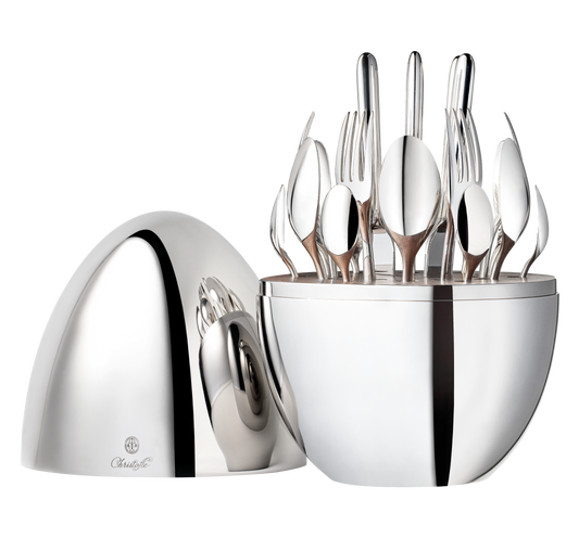 Mood Silver-Plated 24-Piece Flatware Set